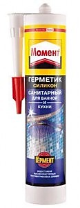 Герметик "Момент силик. санитар. бел.(280 мл)/12
