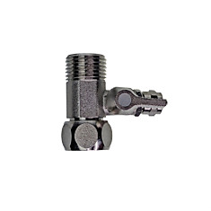 Кран-тройник 1/2"-1/2"-1/4" F9007                 