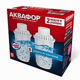 Модуль сменный/кассета фильтр. Аквафор В5, 2шт/уп, цена за уп (от бактерий), ресурс300л, арт.517314