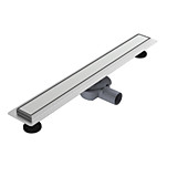 Трап лин. PR 800 мм нерж. Ø 50 мм, гориз. отв., пов. излив, комб. затв., реш. №2 из нерж. VALFEX