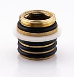 Ниппель для излива Sanday под 3 резинки латунь К215