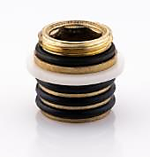 Ниппель для излива Sanday под 3 резинки латунь К215