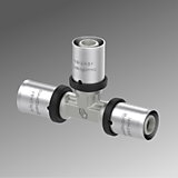 Пресс тройник 26х16х26 Valvogamma