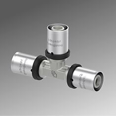 Пресс тройник 26х16х26 Valvogamma