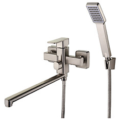 Смеситель NEB7-A123KH для ванны длинный излив, сатин