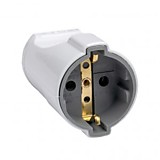 EKF PROxima Штепсельное гнездо земля белое 16А 250В ASG16-10-r (Турция)