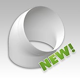 Колено круглое D=100 45град