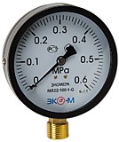 Манометр Экомера МД02-100мм 0..1,6 МПа G1\2 МД02-100-G-1,6МПа-ЭИ