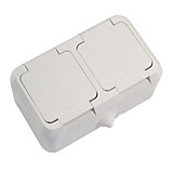 Розетка Makel IP44 2-ая с/з крышка