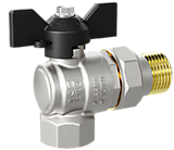 Кран шар 1/2 ПМ американка угл бабочка LD 47.206.15 LD Pride