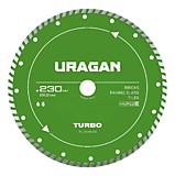 Диск алмазный 230 мм, (22.2 мм, 7 х 2.6 мм), URAGAN UNIVERSAL, сегментированный 36706-230 Диск алмазный 230 мм, (22.2 мм, 7 х 2.6 мм), URAGAN UNIVERSAL, сегментированный 36706-230