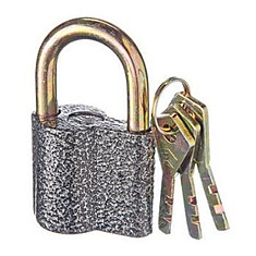 Замок навесной 50мм бронь Ермак