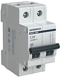 IEK GENERICA автоматический выкл. ВА47-29М 2P 20А 4,5кА х-ка C  MVA21-2-020-C-G