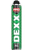 DEXX PRO, 750 мл, пистолетная, всесезонная, выход до 30 л, монтажная пена (41126)