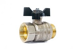 Кран шар 1 ПМ бабочка LD Pride 47.25.В-Н.Б