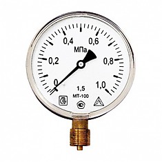 Манометр МТ-100 1,0 МПа (G1/2 дюймовая), ТТ000013155