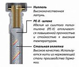 Гибкая PEX подводка 1/2ПМ 100см