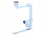 Сифон D5000 Ани 1,5", *40 прямоточный смещенный