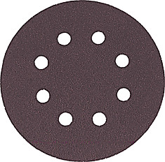 Шлифов. круг 125мм, Р80 с отверст (липучка), 5 шт